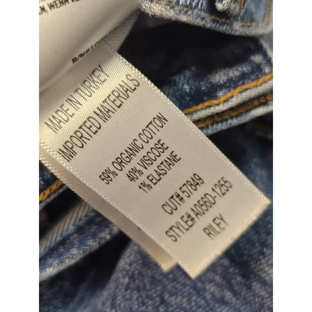 Agolde Los Angeles Riley High Rise Straight Crop Jeans size 28